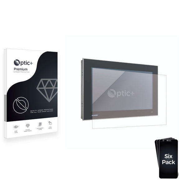 6pk Optic+ Premium Film Screen Protectors for Advantech FPM-215W