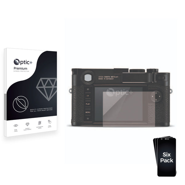 6pk Optic+ Premium Film Screen Protectors for Leica M10