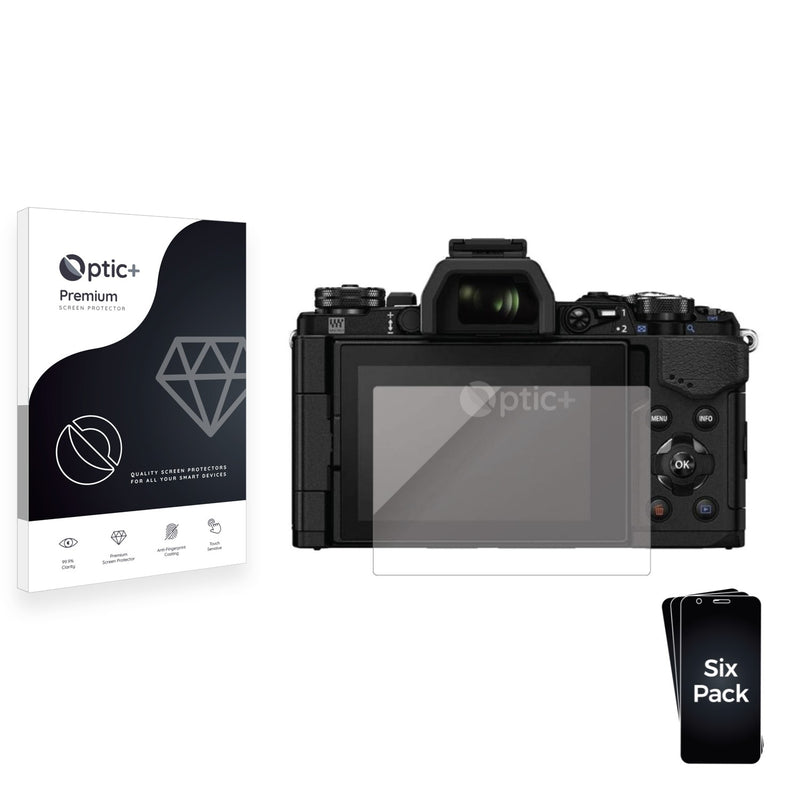 6pk Optic+ Premium Film Screen Protectors for Olympus OM-D E-M10 Mark II