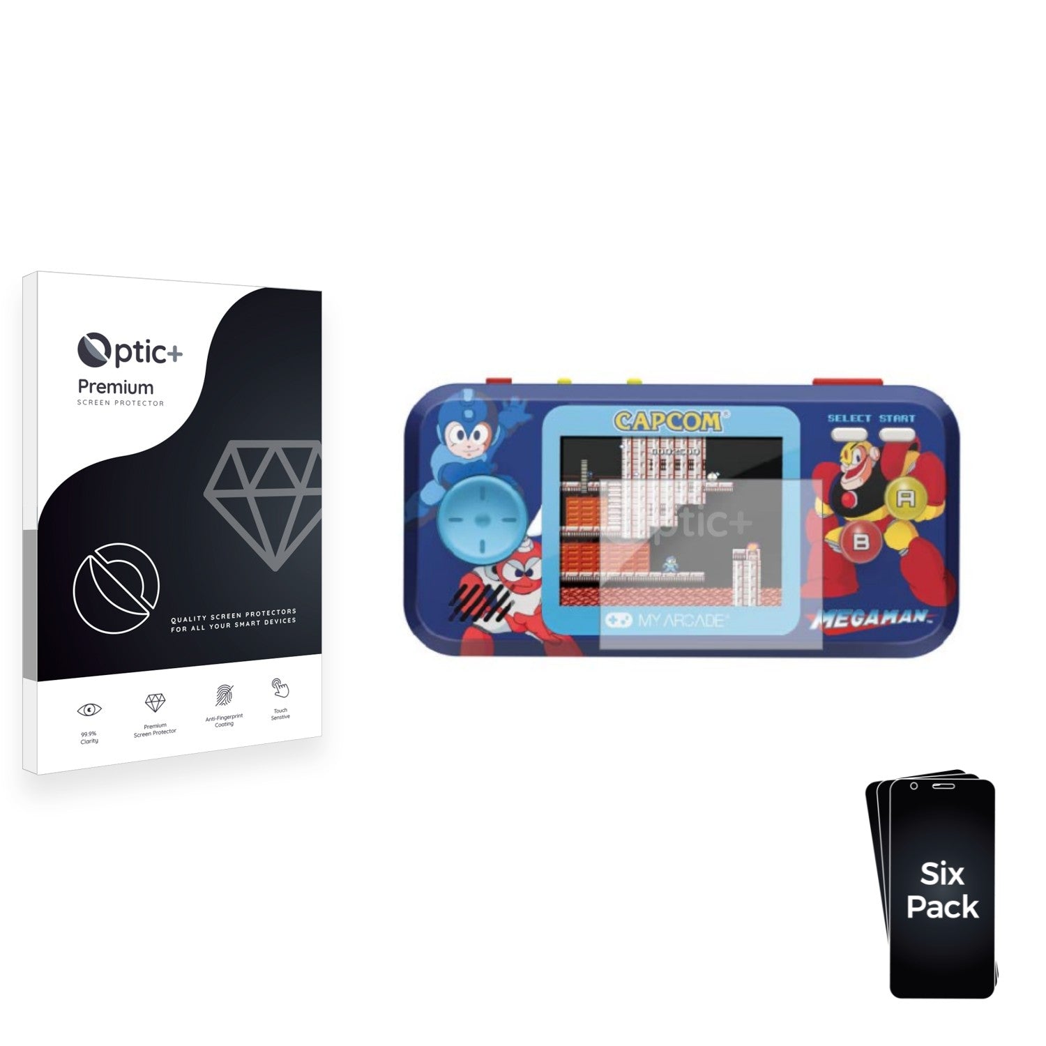 6pk Optic+ Premium Film Screen Protectors for My Arcade Pocket Player ...