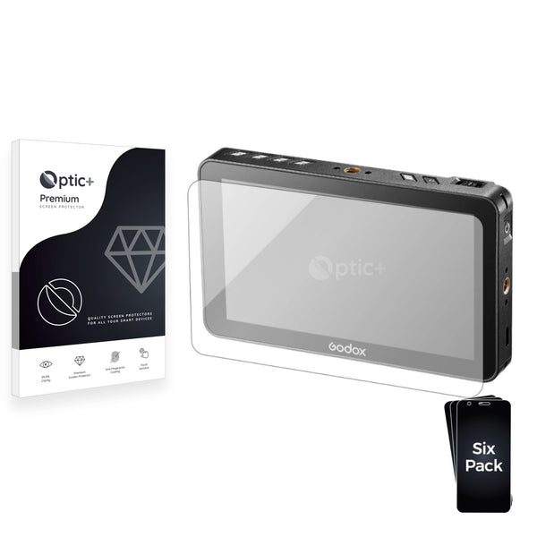 6pk Optic+ Premium Film Screen Protectors for Godox GM6s