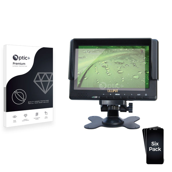 6pk Optic+ Premium Film Screen Protectors for Lilliput 7" 3G-SDI Field Monitor