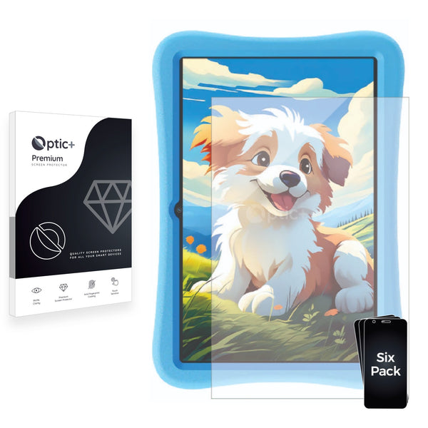 6pk Optic+ Premium Film Screen Protectors for Oukitel OT6 Kids Tablet