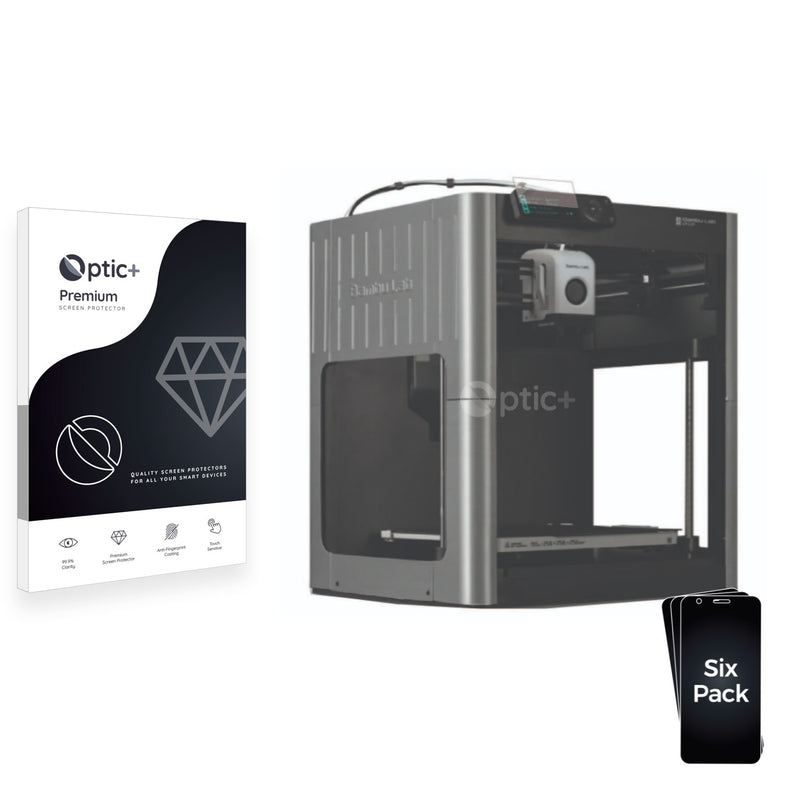 6pk Optic+ Premium Film Screen Protectors for Bambu Lab P1P 3D Printer