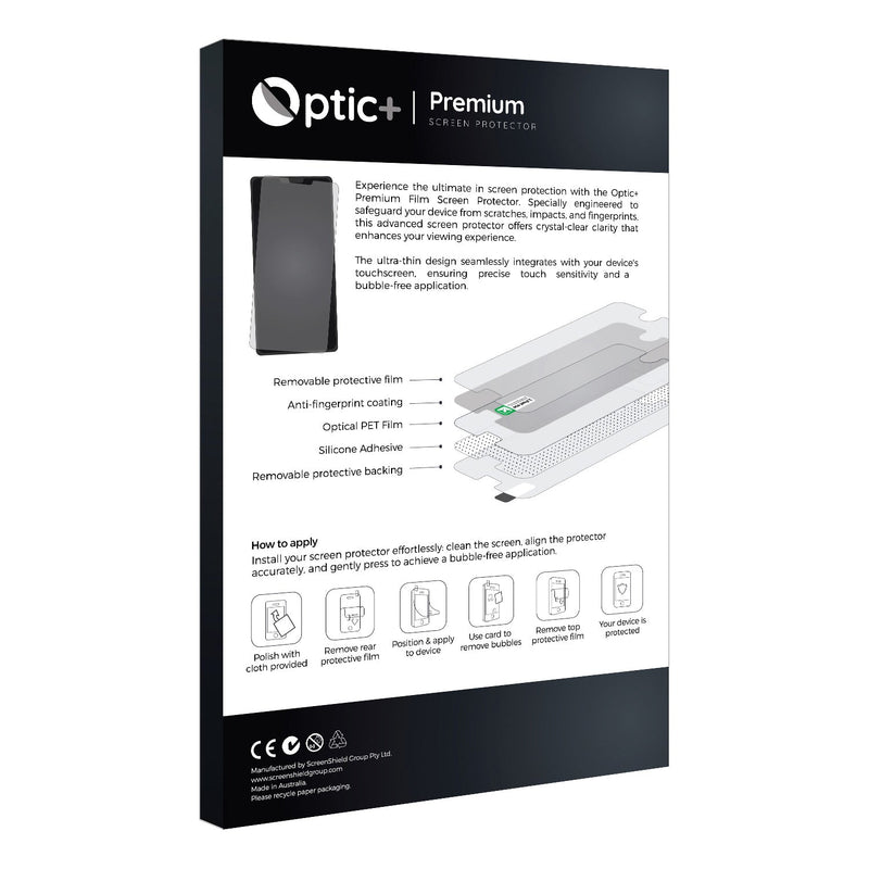 6pk Optic+ Premium Film Screen Protectors for Lowrance HOOK Reveal 5