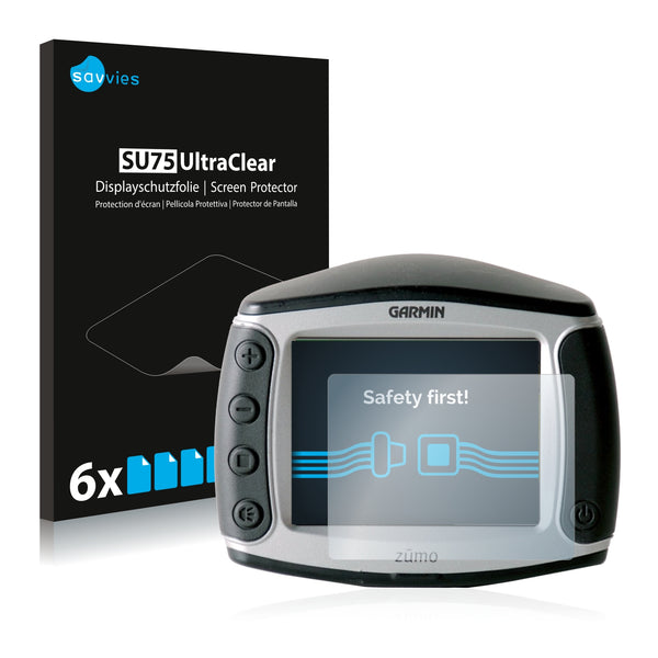 6x Savvies SU75 Screen Protector for Garmin zumo 550