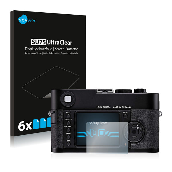 6x Savvies SU75 Screen Protector for Leica M8