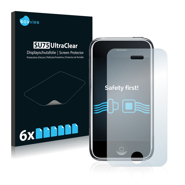 6x Savvies SU75 Screen Protector for Apple iPhone 3G