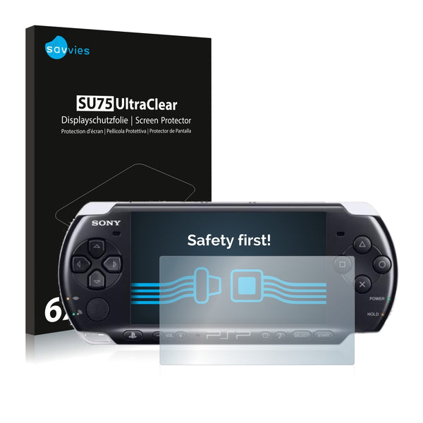 6x Savvies SU75 Screen Protector for Sony PSP 3000
