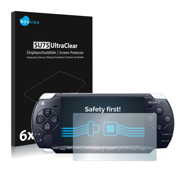 6x Savvies SU75 Screen Protector for Sony PSP 3004