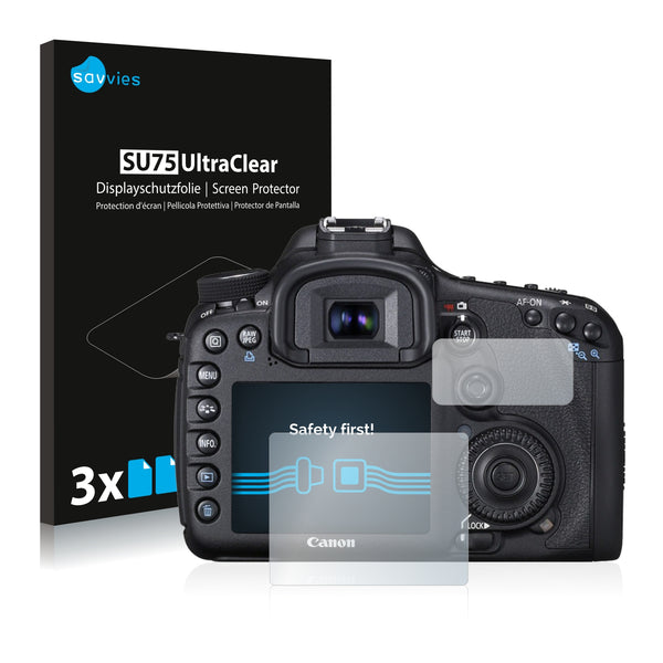 6x Savvies SU75 Screen Protector for Canon EOS 7D