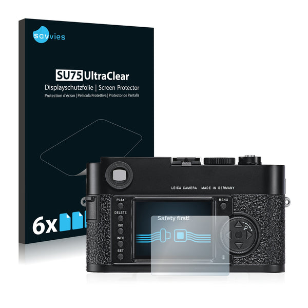 6x Savvies SU75 Screen Protector for Leica M9