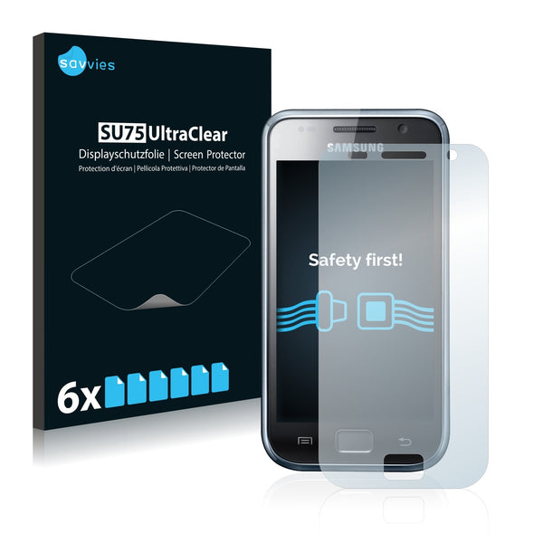 6x Savvies SU75 Screen Protector for Samsung Galaxy S Plus I9001
