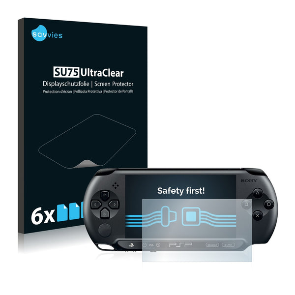 6x Savvies SU75 Screen Protector for Sony PSP Street E1004