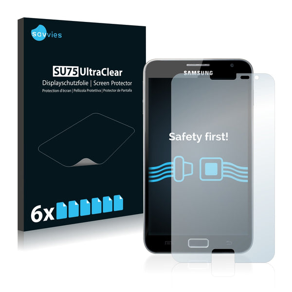 6x Savvies SU75 Screen Protector for Samsung GT-N7000