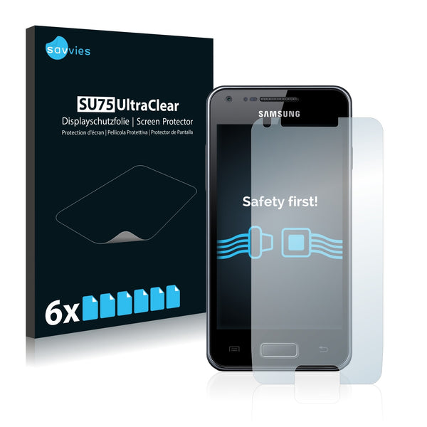 6x Savvies SU75 Screen Protector for Samsung Galaxy S Advance