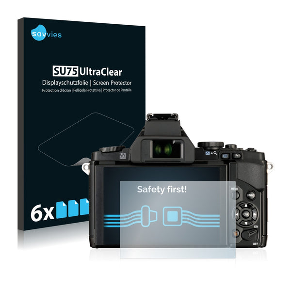 6x Savvies SU75 Screen Protector for Olympus OM-D E-M5
