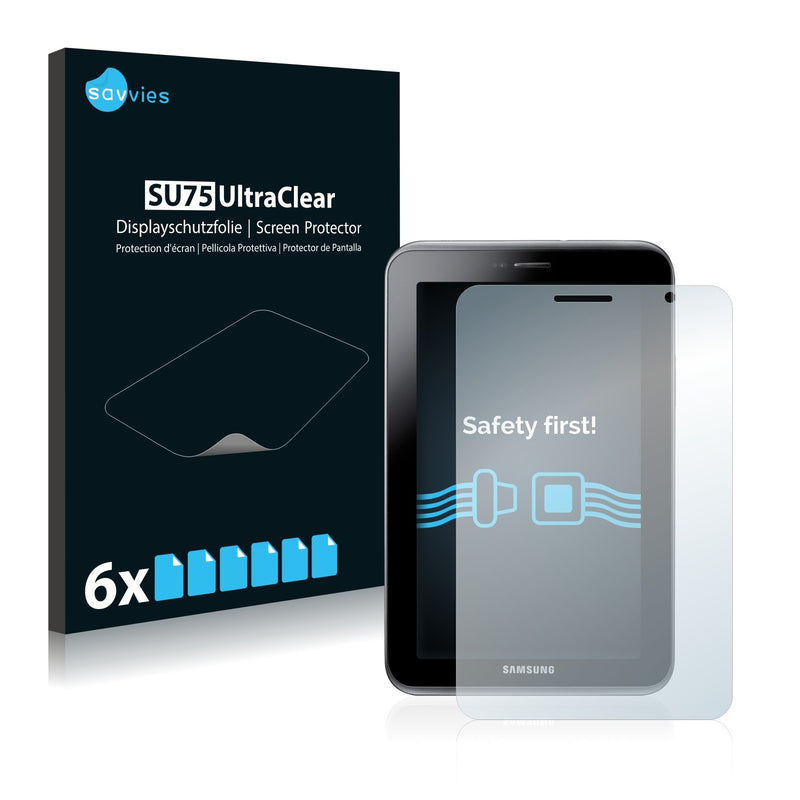 6x Savvies SU75 Screen Protector for Samsung Galaxy Tab 2 (7.0) P3100