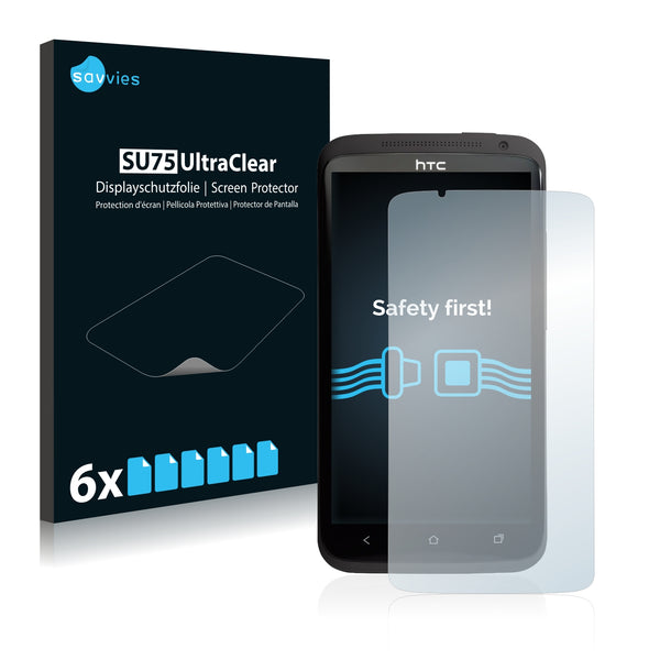 6x Savvies SU75 Screen Protector for HTC One X