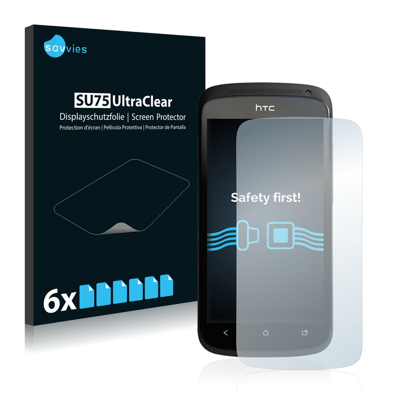 6x Savvies SU75 Screen Protector for HTC One S