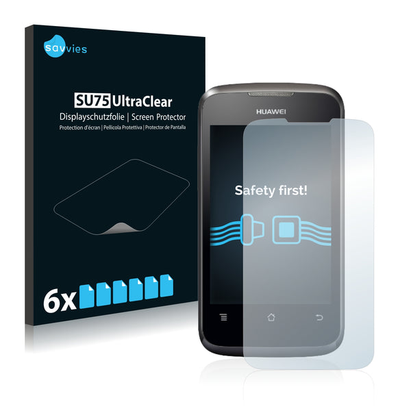 6x Savvies SU75 Screen Protector for Huawei Ascend Y200