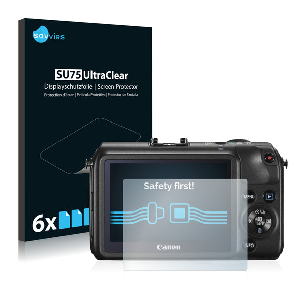 6x Savvies SU75 Screen Protector for Canon EOS M
