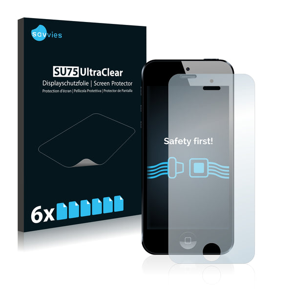 6x Savvies SU75 Screen Protector for Apple iPhone 5