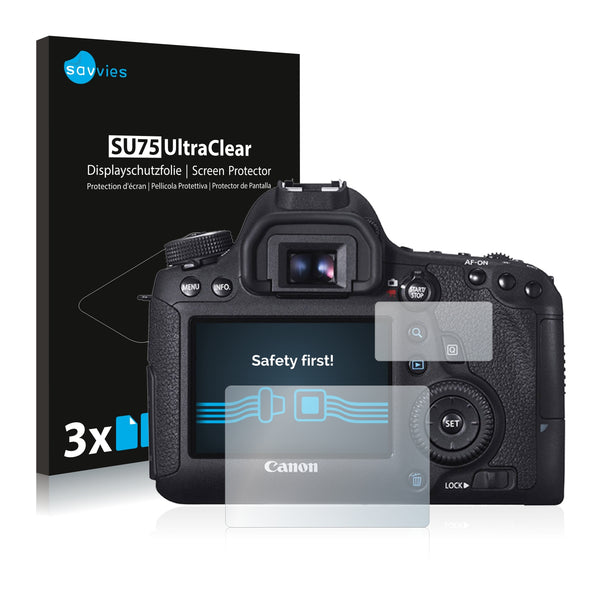 6x Savvies SU75 Screen Protector for Canon EOS 6D