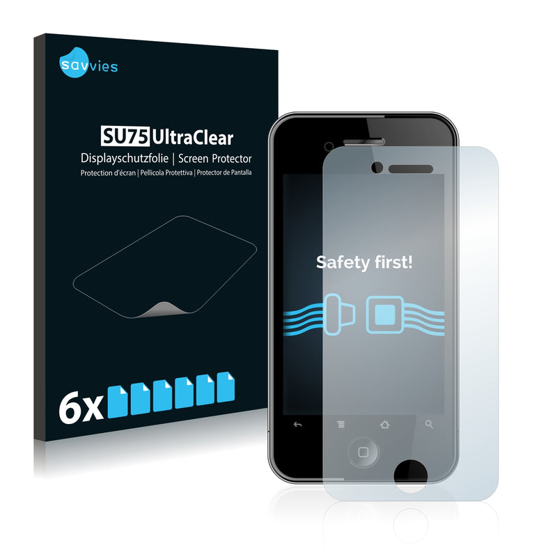 6x Savvies SU75 Screen Protector for Hero H2000