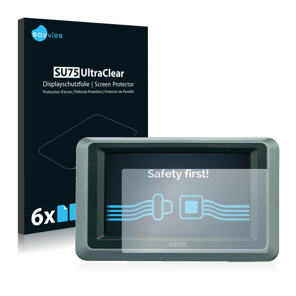 6x Savvies SU75 Screen Protector for Garmin zumo 660LM