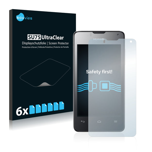 6x Savvies SU75 Screen Protector for Huawei Ascend Y300