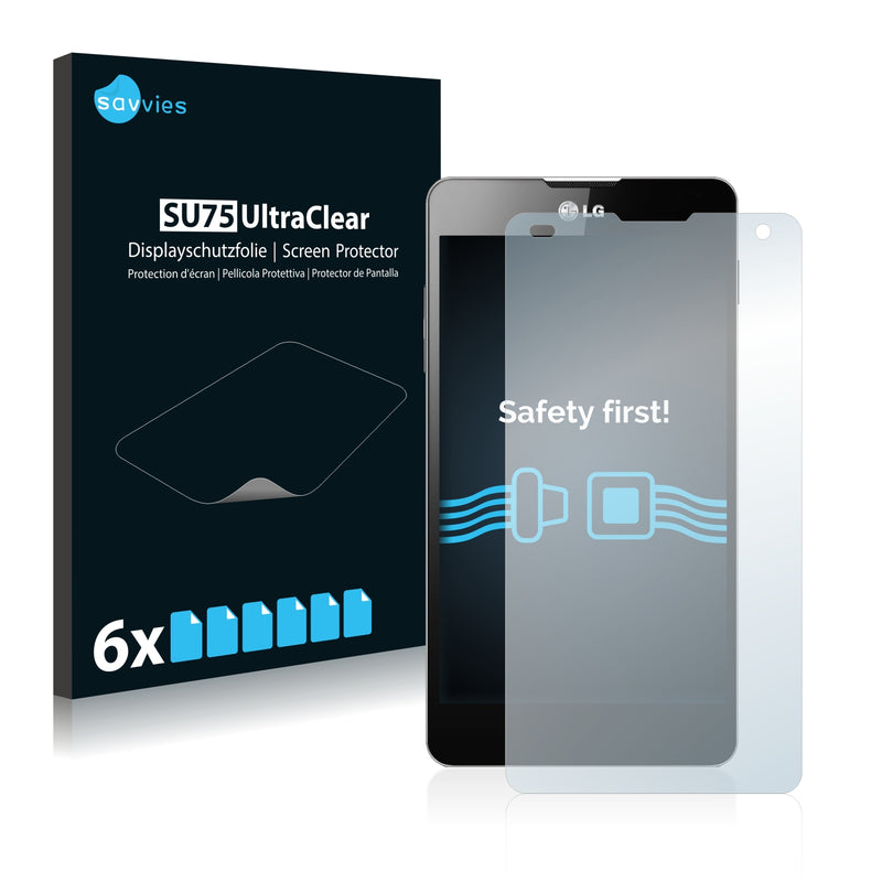 6x Savvies SU75 Screen Protector for LG Electronics E975 Optimus G