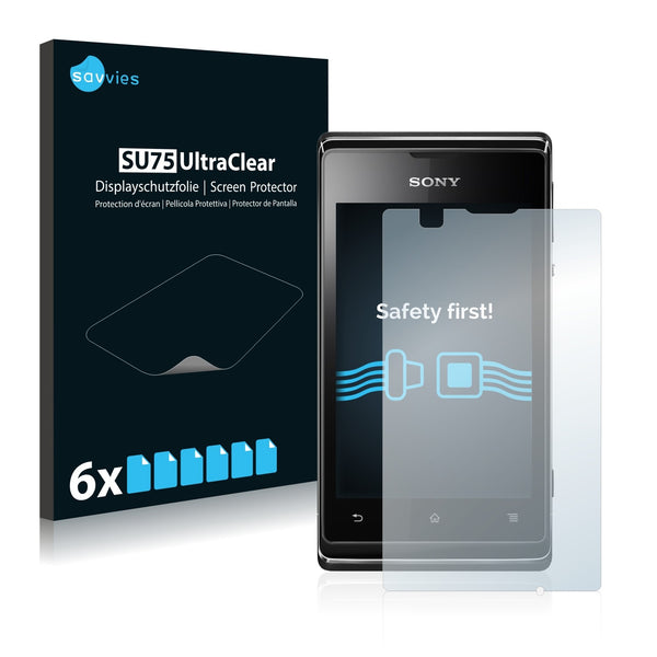 6x Savvies SU75 Screen Protector for Sony Xperia E C1505