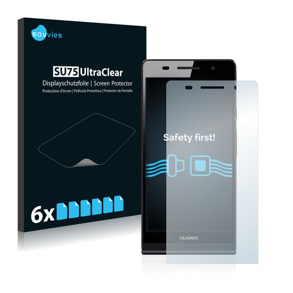 6x Savvies SU75 Screen Protector for Huawei Ascend P6