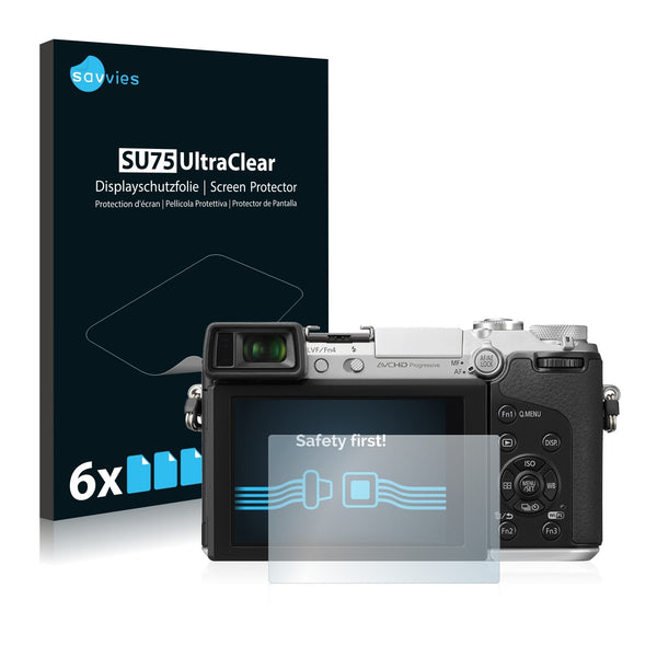 6x Savvies SU75 Screen Protector for Panasonic Lumix DMC-GX7