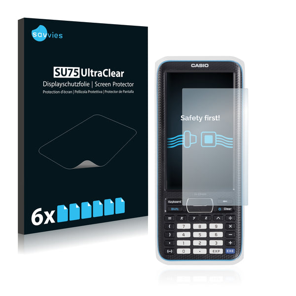 6x Savvies SU75 Screen Protector for Casio FX-CP400 ClassPad II