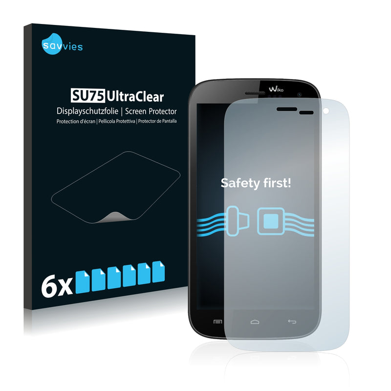 6x Savvies SU75 Screen Protector for Wiko Darknight