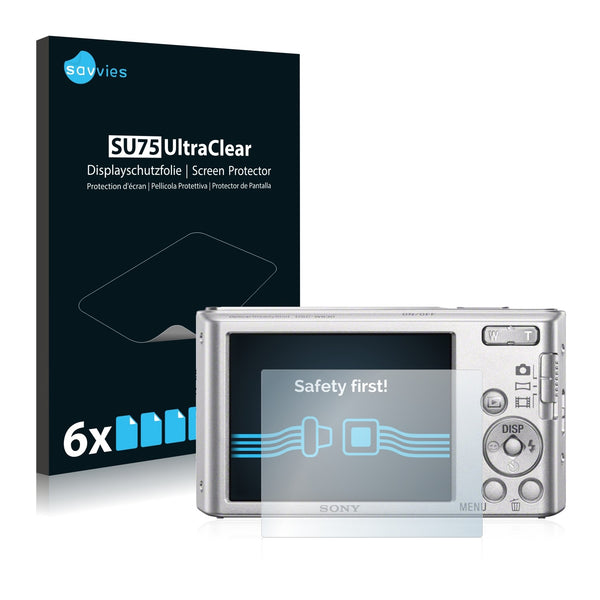 6x Savvies SU75 Screen Protector for Sony Cyber-Shot DSC-W830