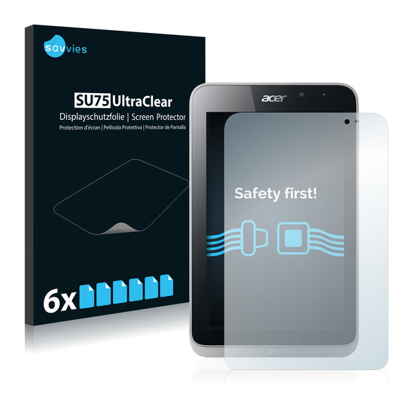 6x Savvies SU75 Screen Protector for Acer Iconia Tab W4-820