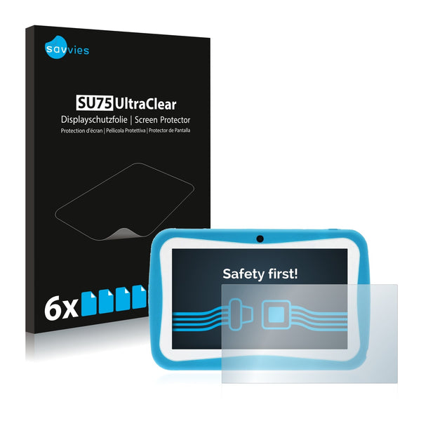 6x Savvies SU75 Screen Protector for Onebook Blue Kid Tab 7 4GB