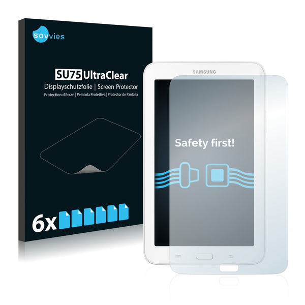 6x Savvies SU75 Screen Protector for Samsung Galaxy Tab 3 (7.0) Lite SM-T110