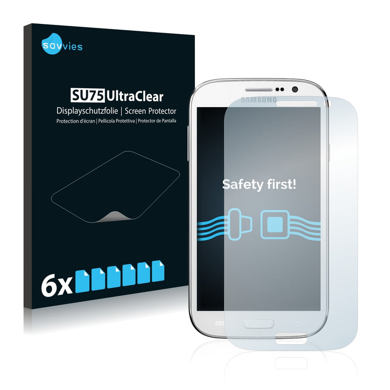 6x Savvies SU75 Screen Protector for Samsung Galaxy Grand Neo I9060