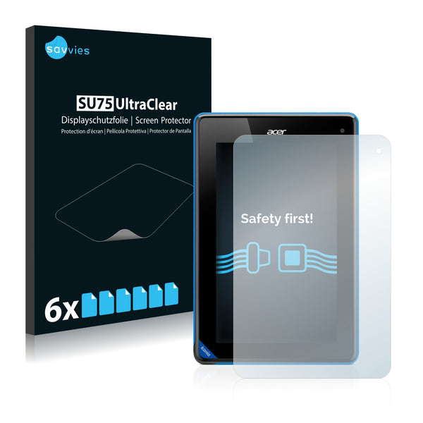 6x Savvies SU75 Screen Protector for Acer Iconia B1-710 WiFi
