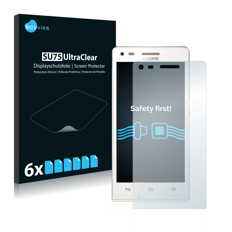 6x Savvies SU75 Screen Protector for Huawei Ascend G6