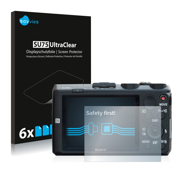 6x Savvies SU75 Screen Protector for Sony Cyber-Shot DSC-HX60