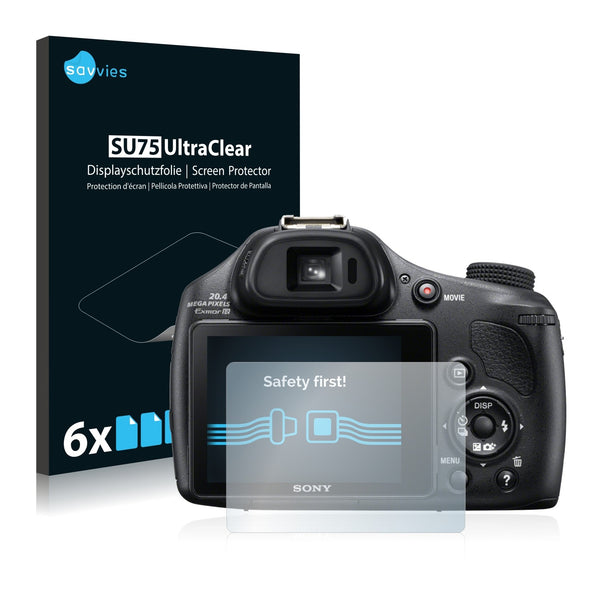 6x Savvies SU75 Screen Protector for Sony Cyber-Shot DSC-HX400V
