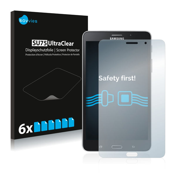 6x Savvies SU75 Screen Protector for Samsung Galaxy Tab 4 (7.0) LTE SM-T235