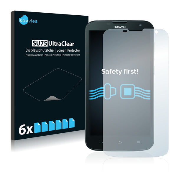 6x Savvies SU75 Screen Protector for Huawei Ascend G730