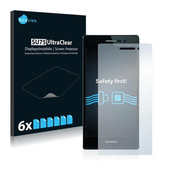 6x Savvies SU75 Screen Protector for Huawei Ascend P7