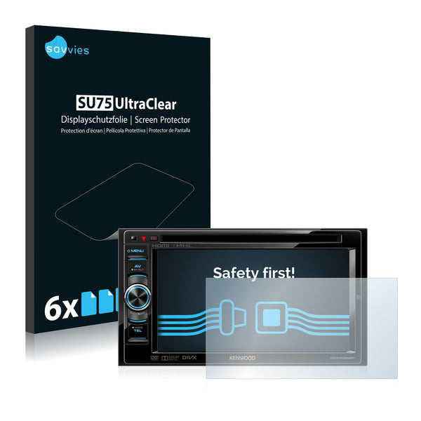 6x Savvies SU75 Screen Protector for Kenwood DDX5025BT
